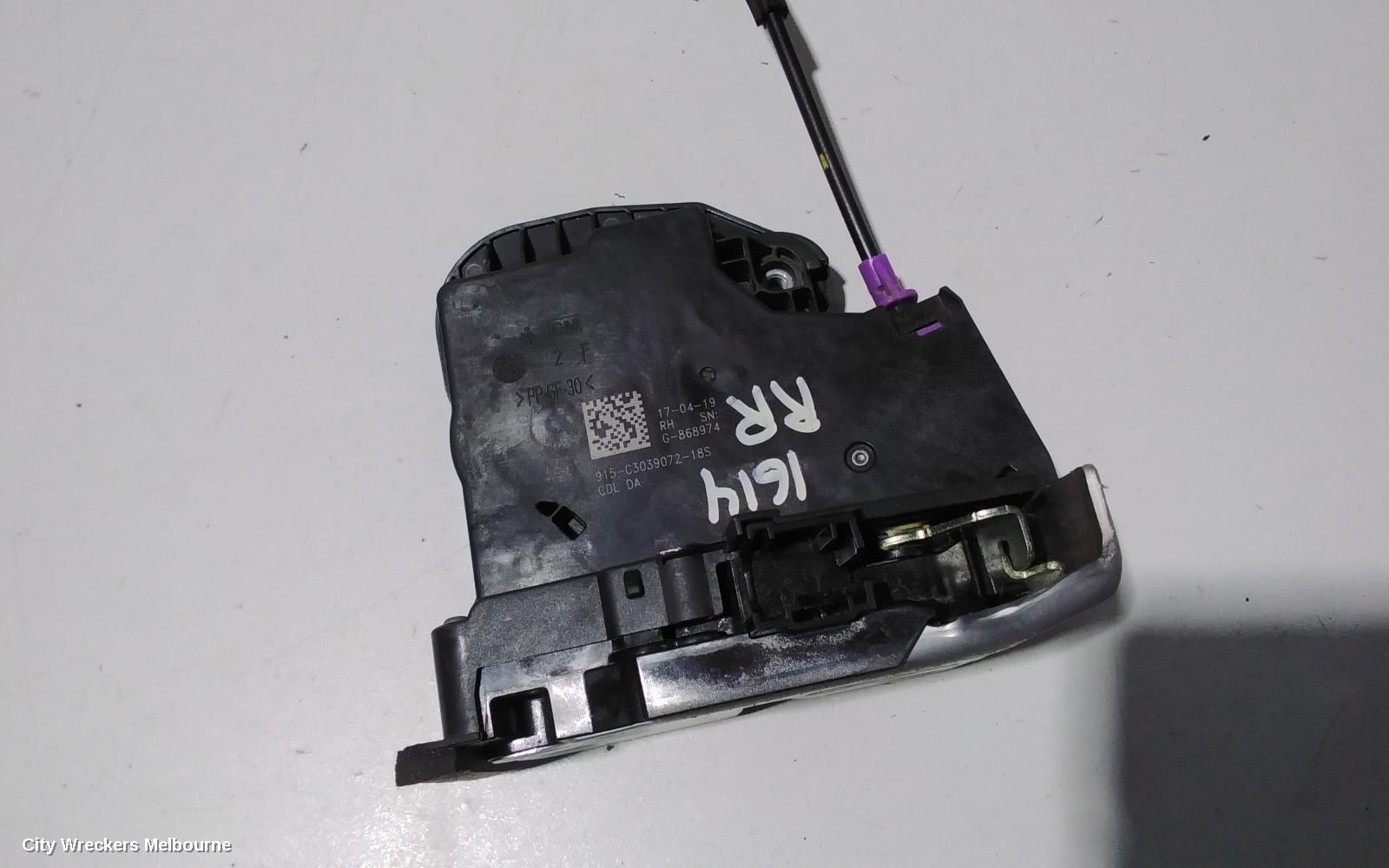 HOLDEN COMMODORE DOOR/BOOT/GATE LOCK, RIGHT REAR DOOR LOCK, ZB, 10/2017 - 12/2020