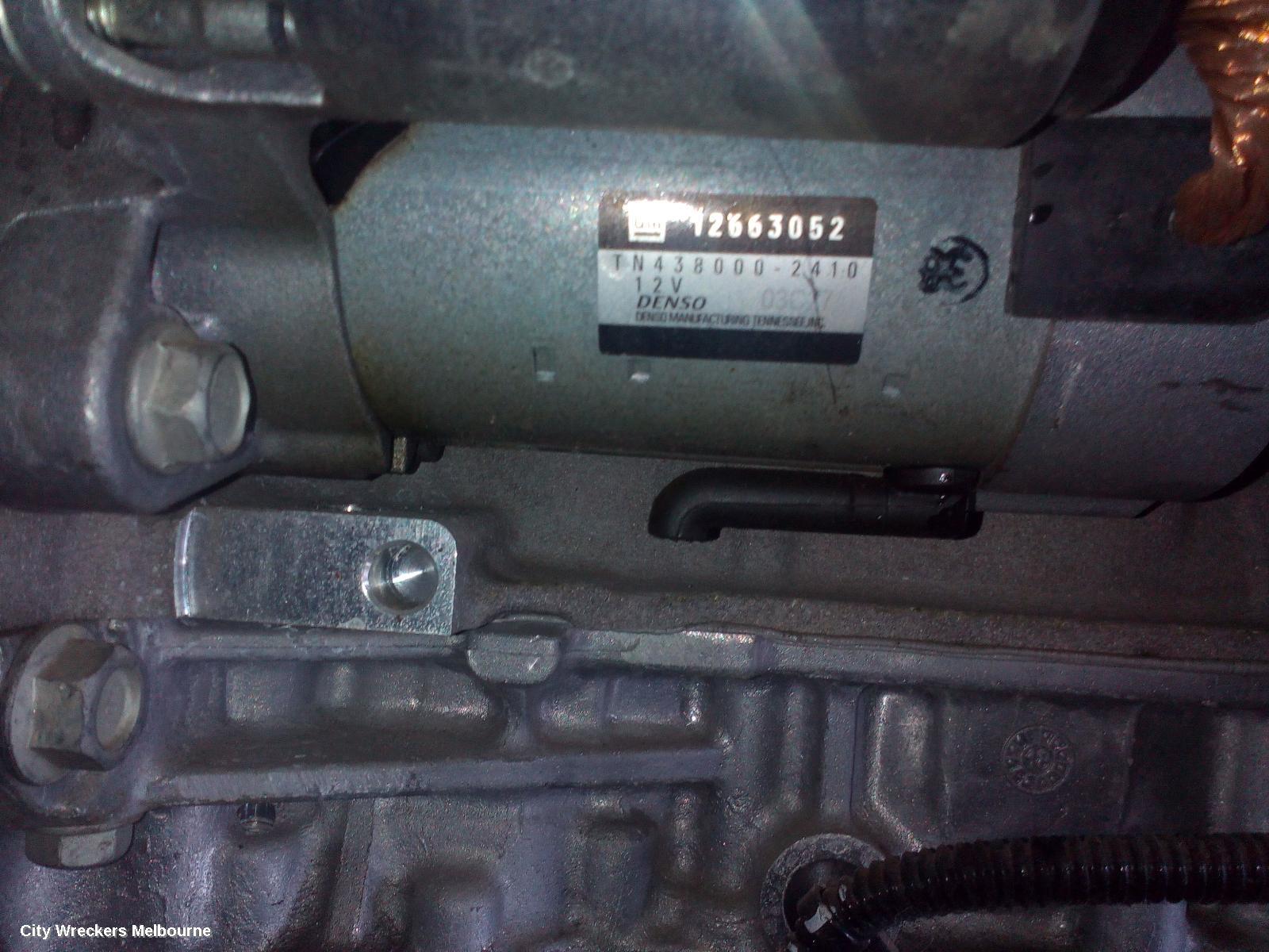 HOLDEN COMMODORE STARTER, PETROL, 2.0, TURBO, ZB, 10/2017 - 12/2020