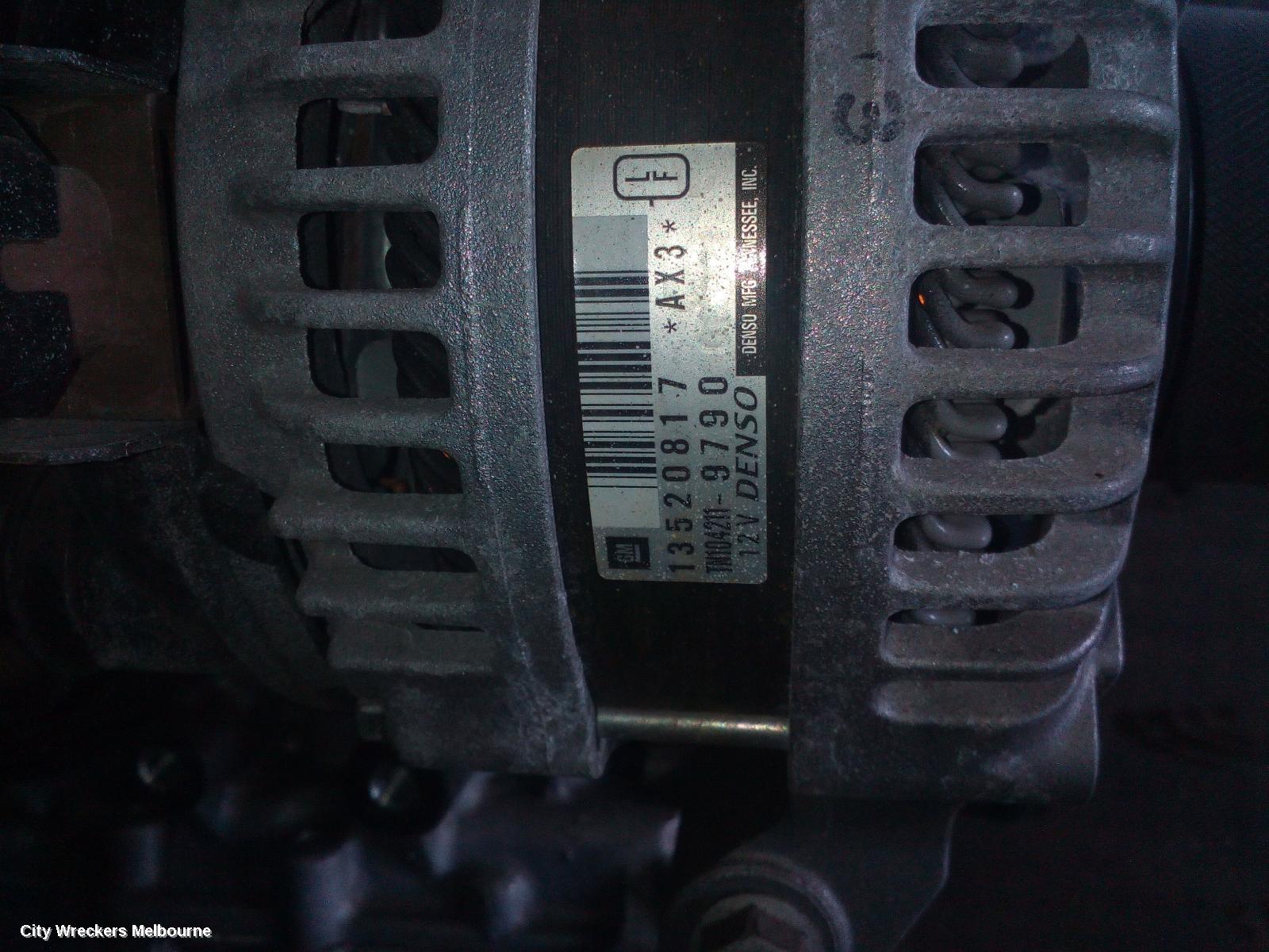 HOLDEN COMMODORE ALTERNATOR, PETROL, 2.0, TURBO, ZB, 10/2017 - 12/2020