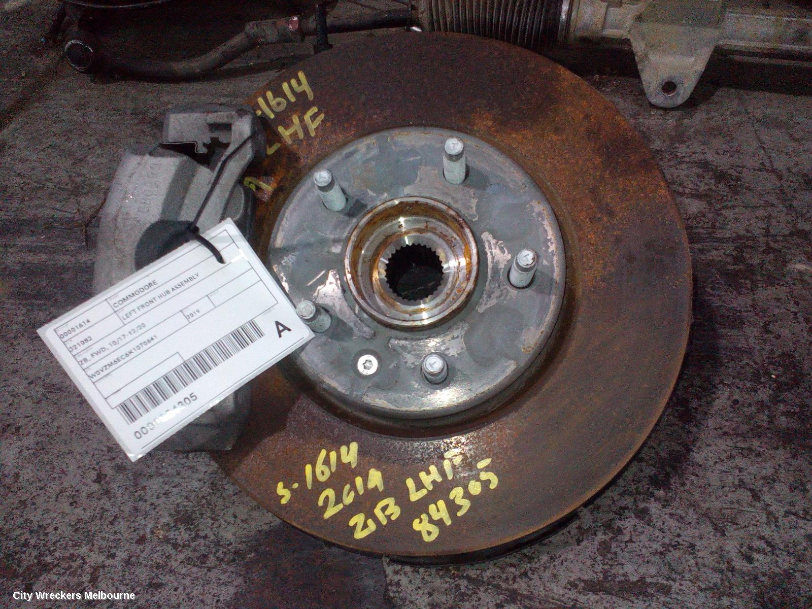 HOLDEN COMMODORE LEFT FRONT HUB ASSEMBLY, ZB, FWD, 10/2017 - 12/2020