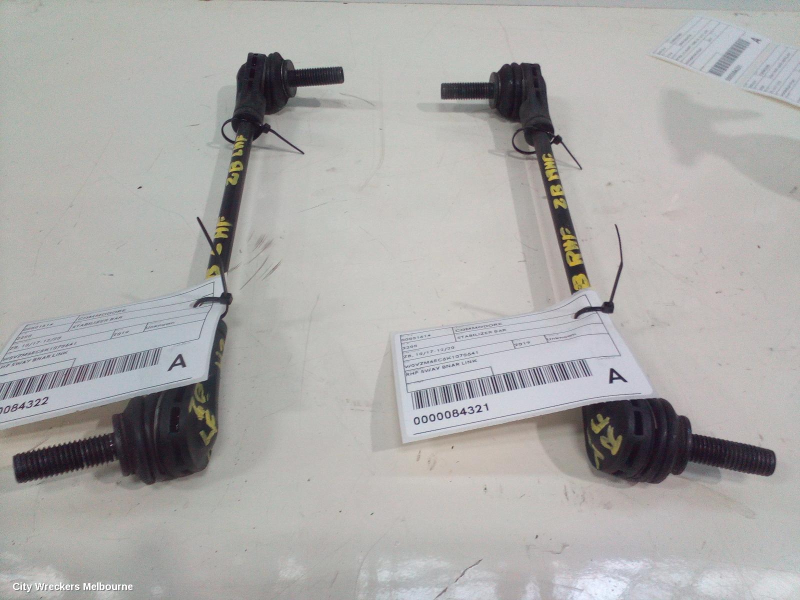 HOLDEN COMMODORE STABILISER BAR, ZB, 10/2017 - 12/2020