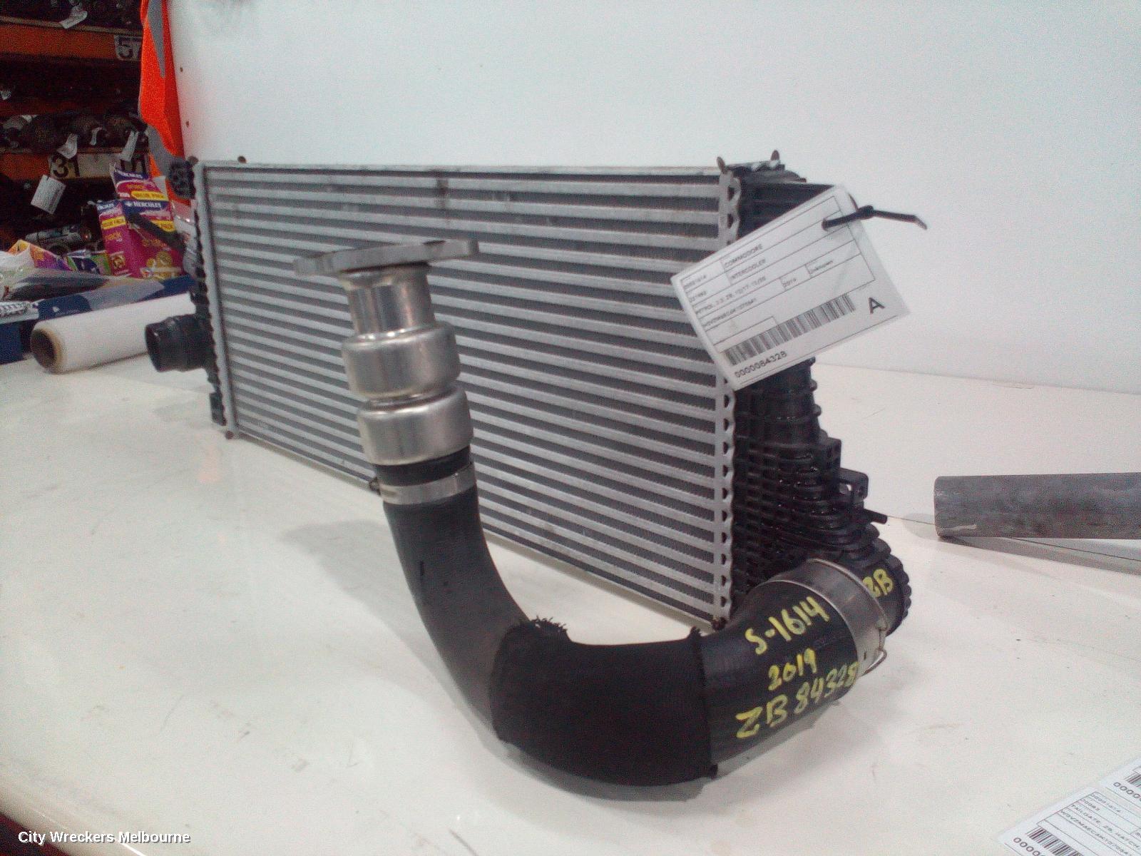 HOLDEN COMMODORE INTERCOOLER, PETROL, 2.0, ZB, 10/2017 - 12/2020