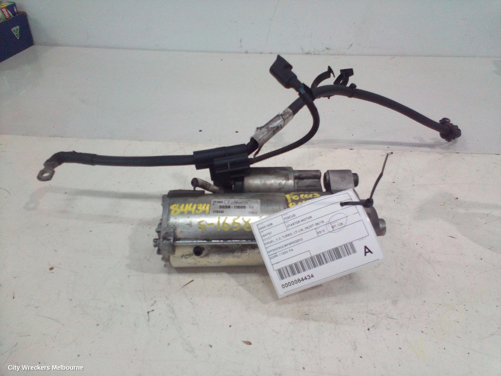 FORD FOCUS STARTER, DIESEL, 2.0, TURBO, LT-LW, 05/2007 - 08/2015