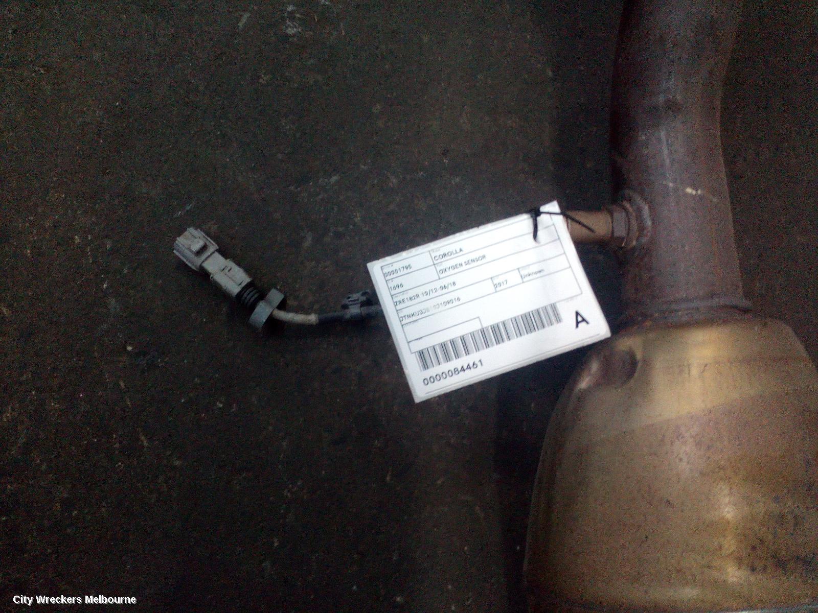 TOYOTA COROLLA OXYGEN SENSOR, ZRE182R 10/2012 - 06/2018