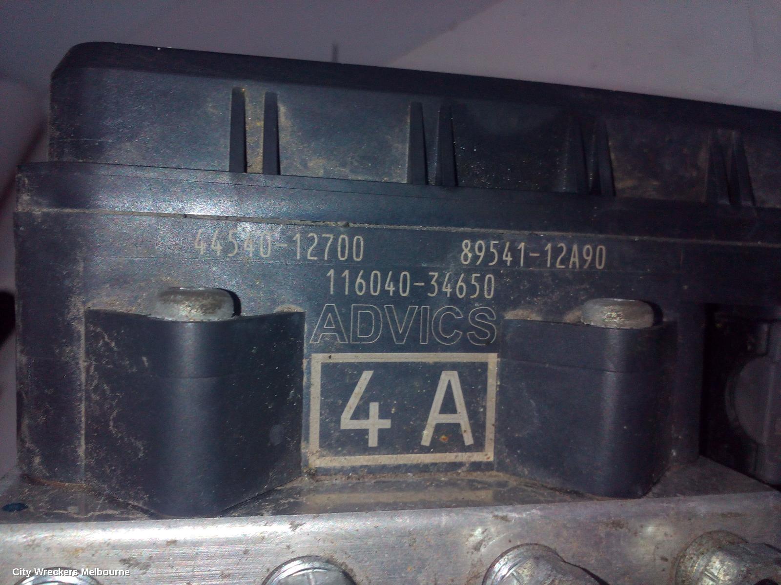 TOYOTA COROLLA ABS PUMP/MODULATOR, ZRE182R, HATCH, NON HYBRID, 03/2015 - 06/2018