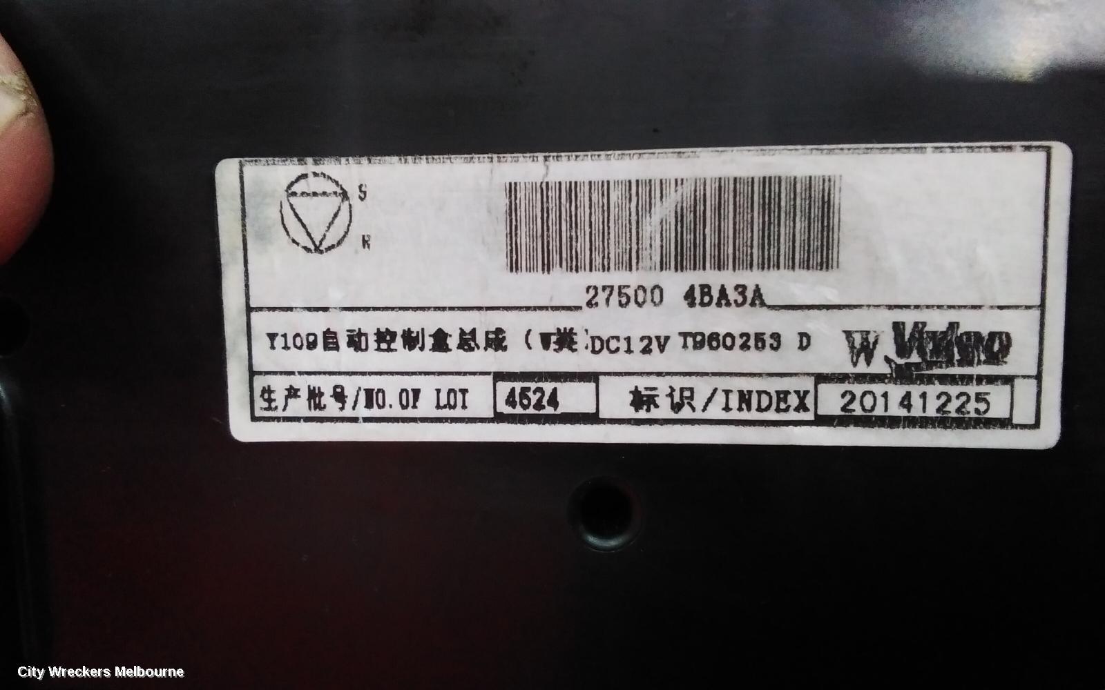 NISSAN QASHQAI HEATER/AC CONTROLS, J11, CLIMATE CONTROL TYPE, 06/2014 - 07/2021