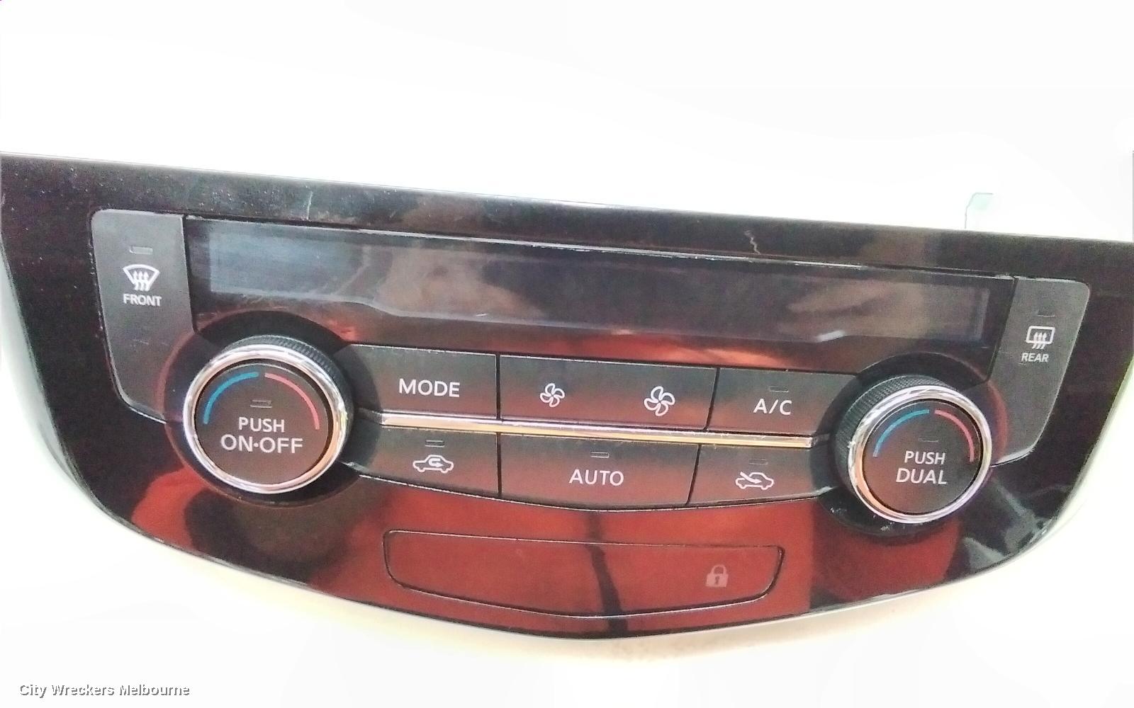 NISSAN QASHQAI HEATER/AC CONTROLS, J11, CLIMATE CONTROL TYPE, 06/2014 - 07/2021