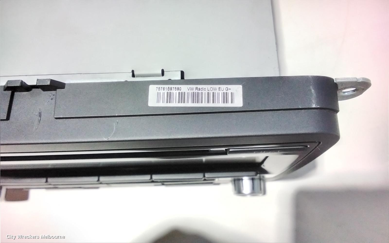 VOLKSWAGEN POLO RADIO/CD/DVD/SAT/TV, SINGLE DISC CD PLAYER (RCD310), 6R, 05/2010 - 09/2017