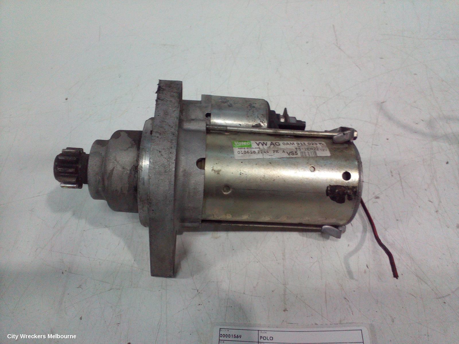 VOLKSWAGEN POLO STARTER, PETROL, 1.2, TURBO, 6R, 05/2010 - 05/2014