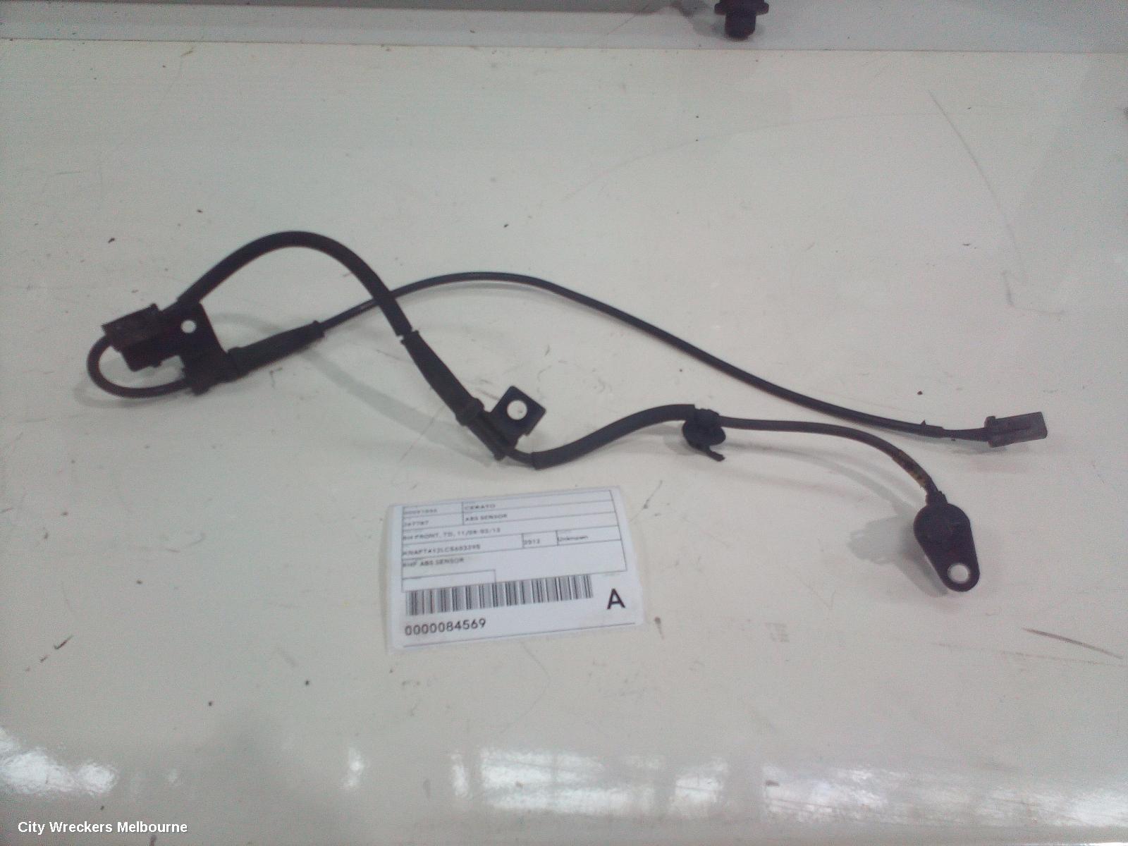 KIA CERATO ABS SENSOR, RH FRONT, TD, 11/2008 - 03/2013