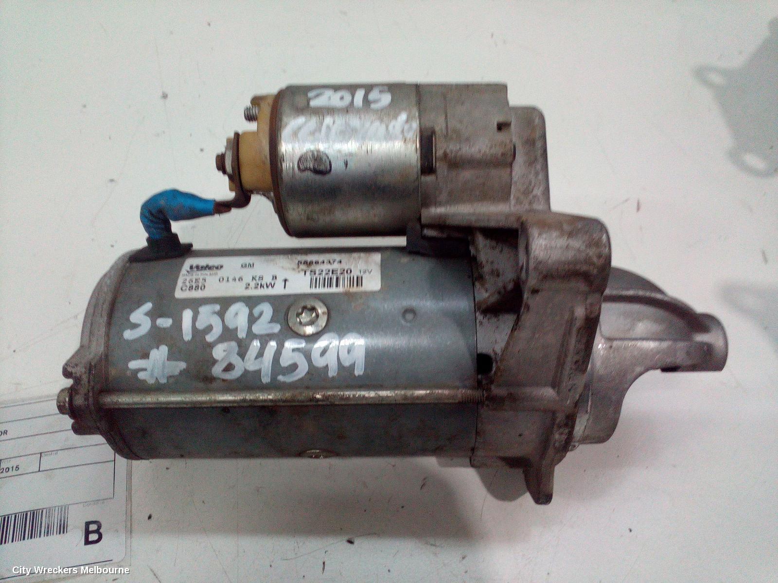 HOLDEN COLORADO STARTER, DIESEL, RG/RG7, 01/2012 - 07/2016