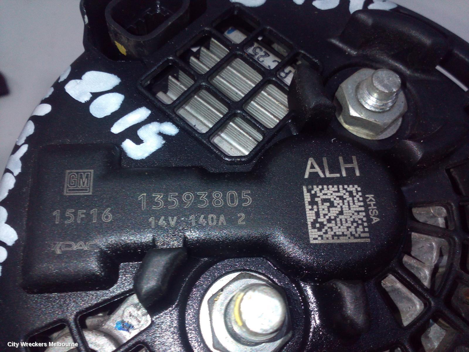 HOLDEN COLORADO ALTERNATOR, DIESEL, RG/RG 7, 01/2012 - 12/2020