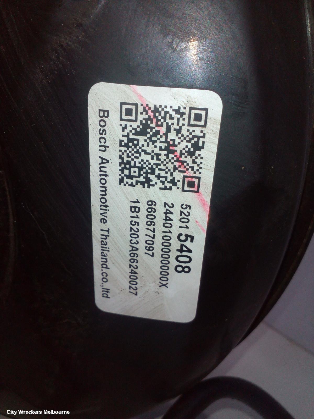 HOLDEN COLORADO BRAKE BOOSTER, RG/RG 7, AUTO T/M, 01/2012 - 12/2020