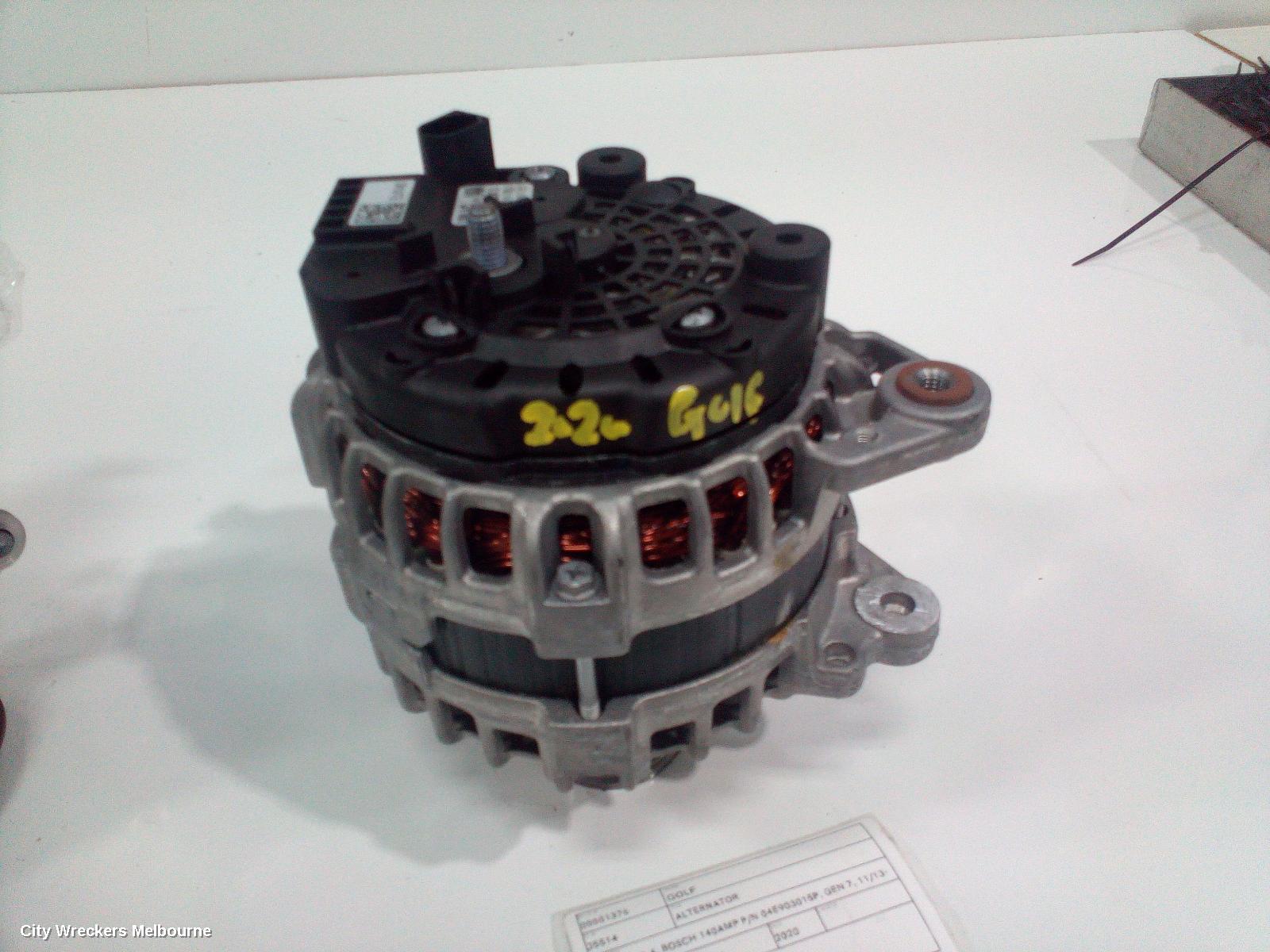 VOLKSWAGEN GOLF ALTERNATOR, PETROL, 1.4, BOSCH 140AMP P/N 04E903015P, GEN 7, 11/2013 - 08/2020
