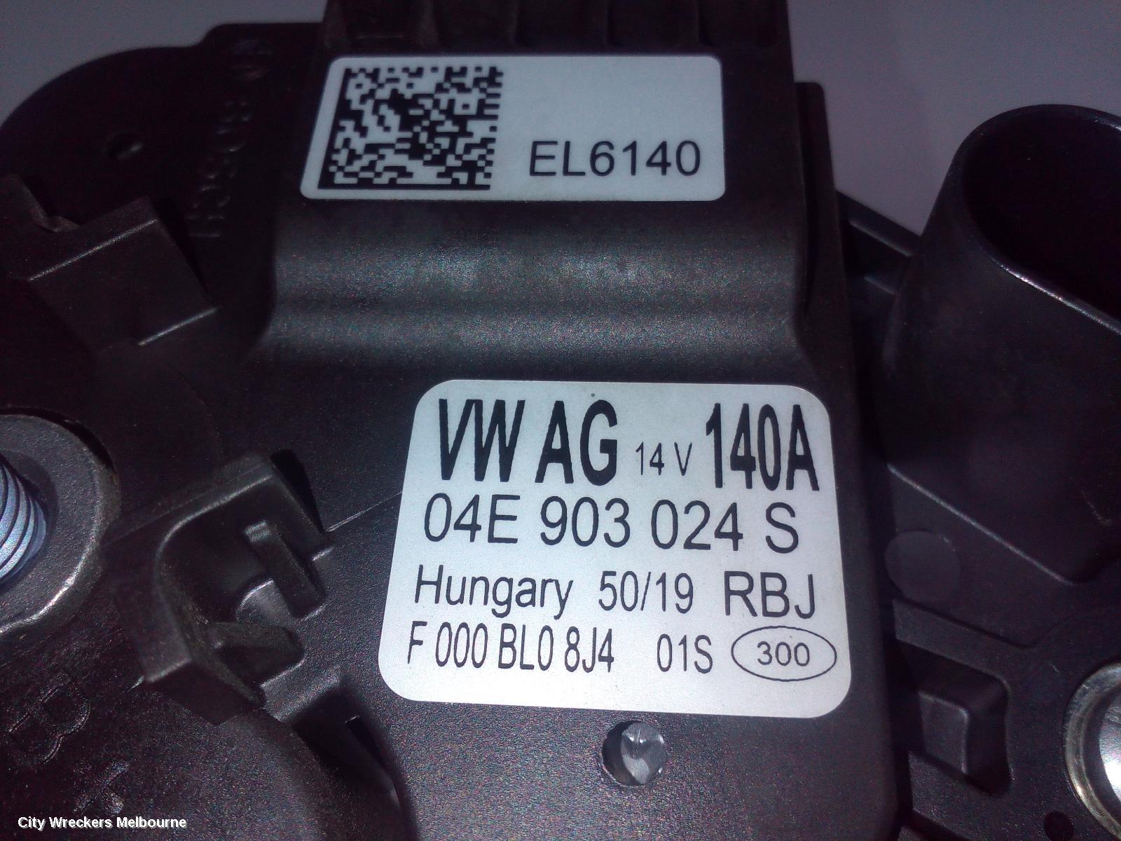 VOLKSWAGEN GOLF ALTERNATOR, PETROL, 1.4, BOSCH 140AMP P/N 04E903015P, GEN 7, 11/2013 - 08/2020