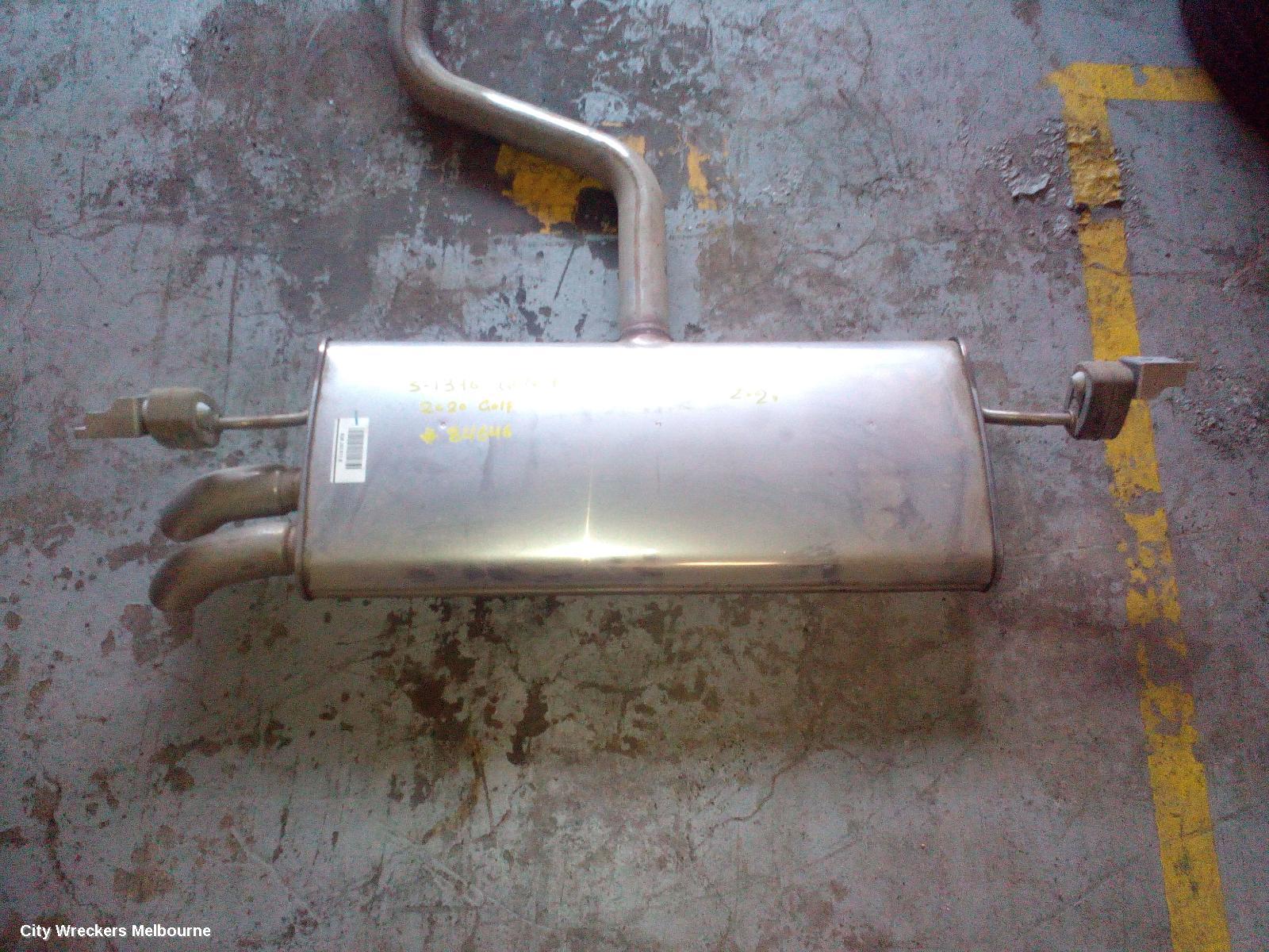 VOLKSWAGEN GOLF EXHAUST SYSTEM, GEN 7, 11/2012 - 08/2020