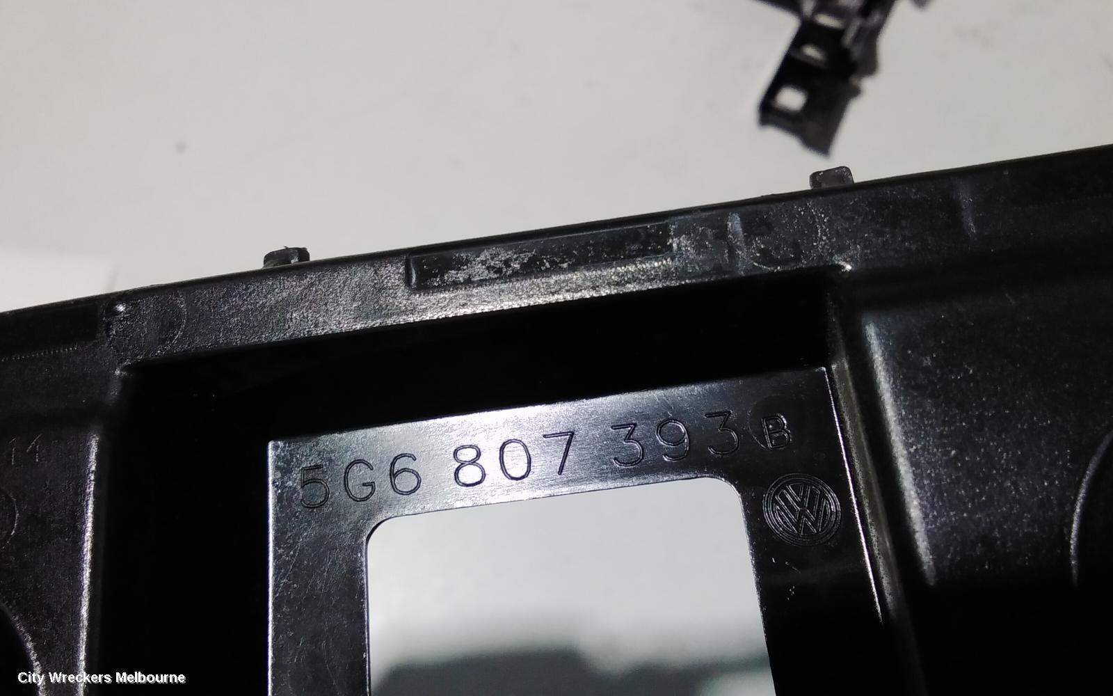 VOLKSWAGEN GOLF R/BAR BRACKET/REINFO, LEFT BUMPER BRACKET (TO QUARTER PANEL), GEN 7, HATCH, 03/2013 - 08/2020