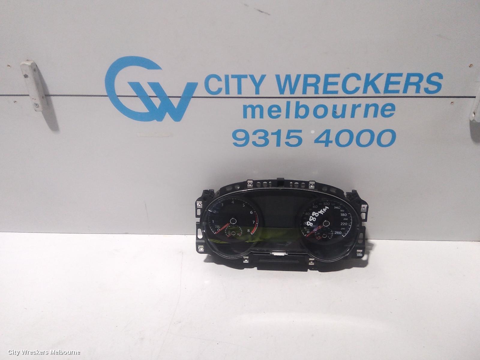 VOLKSWAGEN GOLF INSTRUMENT CLUSTER, INSTRUMENT CLUSTER (MFD PREMIUM), PETROL, HIGHLINE, GEN 7, 03/2017 - 08/2020
