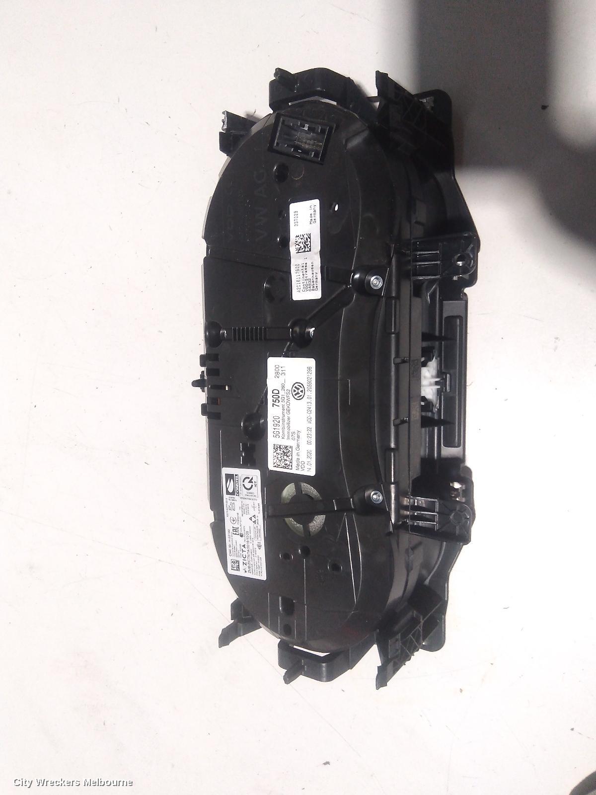 VOLKSWAGEN GOLF INSTRUMENT CLUSTER, INSTRUMENT CLUSTER (MFD PREMIUM), PETROL, HIGHLINE, GEN 7, 03/2017 - 08/2020