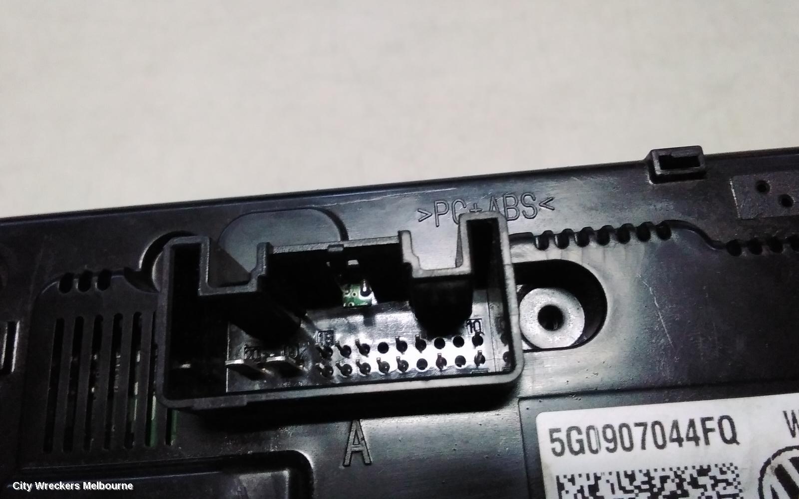 VOLKSWAGEN GOLF HEATER/AC CONTROLS, GEN 7, CLIMATE CONTROL TYPE, W/ SEAT WARMER, 03/2013 - 08/2020