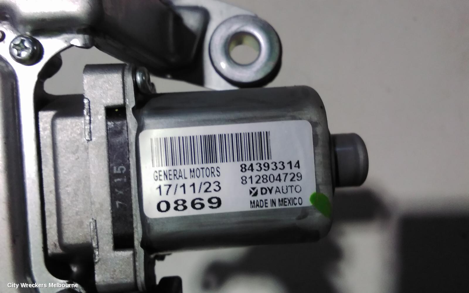 HOLDEN EQUINOX WIPER MOTOR, TAILGATE, EQ, 09/2017 - 12/2020