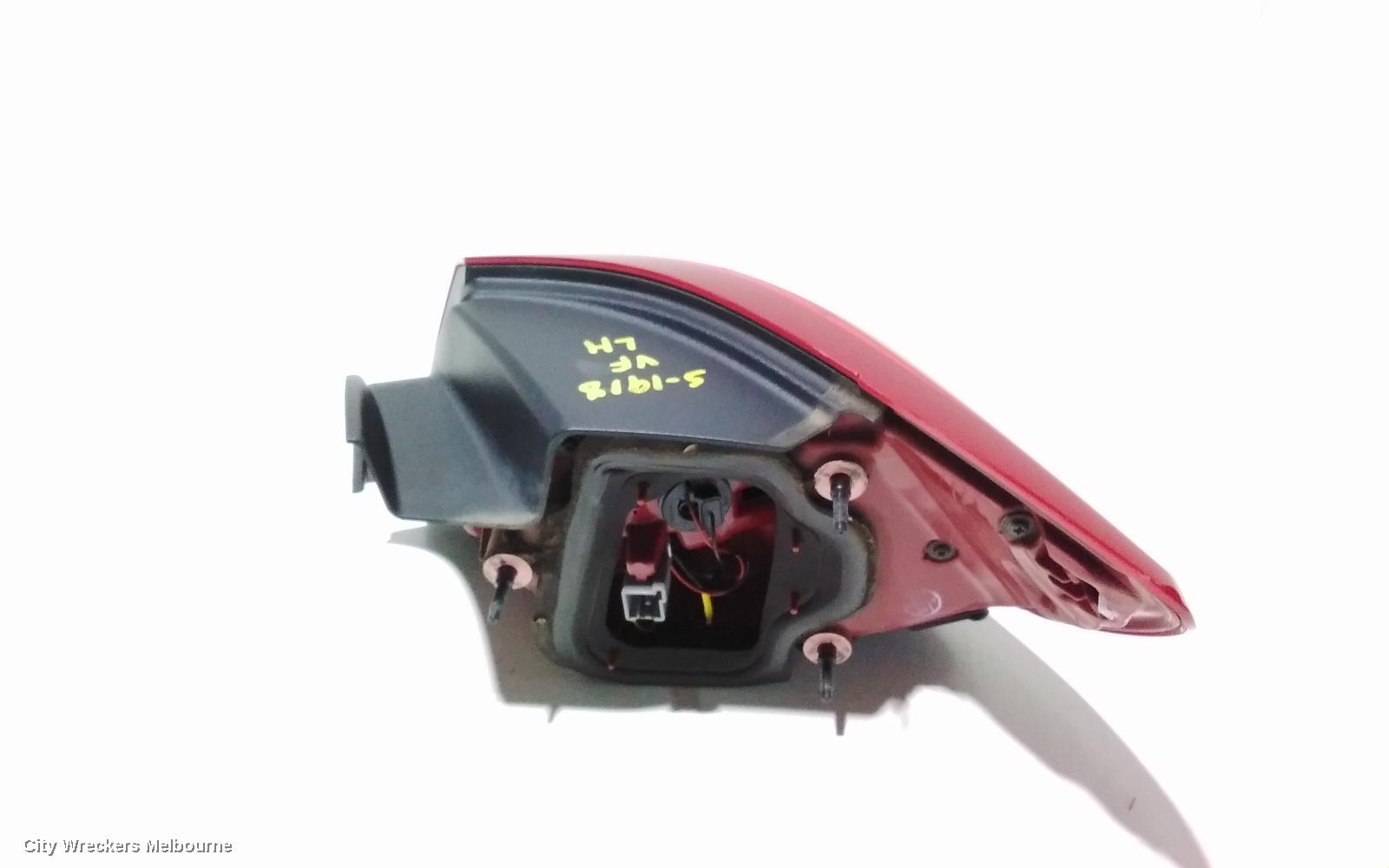 HOLDEN COMMODORE LEFT TAILLIGHT, VF, SEDAN, CLEAR TYPE, EVOKE/SV6/SS/INTERNATIONAL, 05/2013 - 12/2017