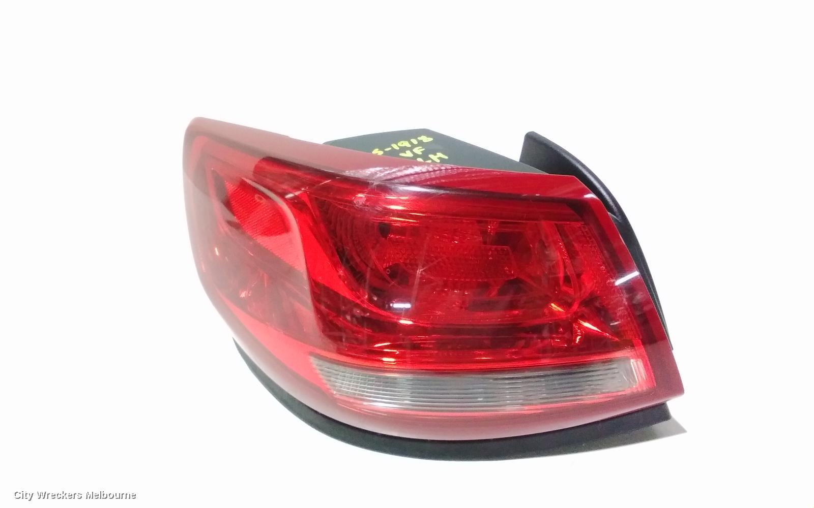 HOLDEN COMMODORE LEFT TAILLIGHT, VF, SEDAN, CLEAR TYPE, EVOKE/SV6/SS/INTERNATIONAL, 05/2013 - 12/2017