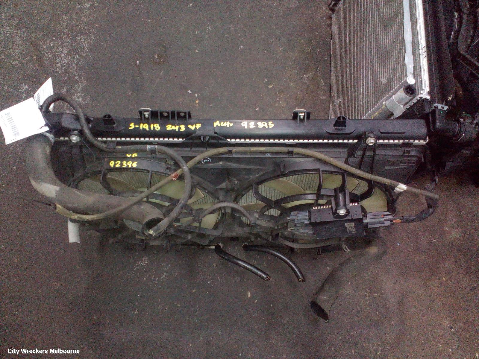 HOLDEN COMMODORE FAN, DUAL FAN ASSY, 3.6, VF, 05/2013 - 12/2017