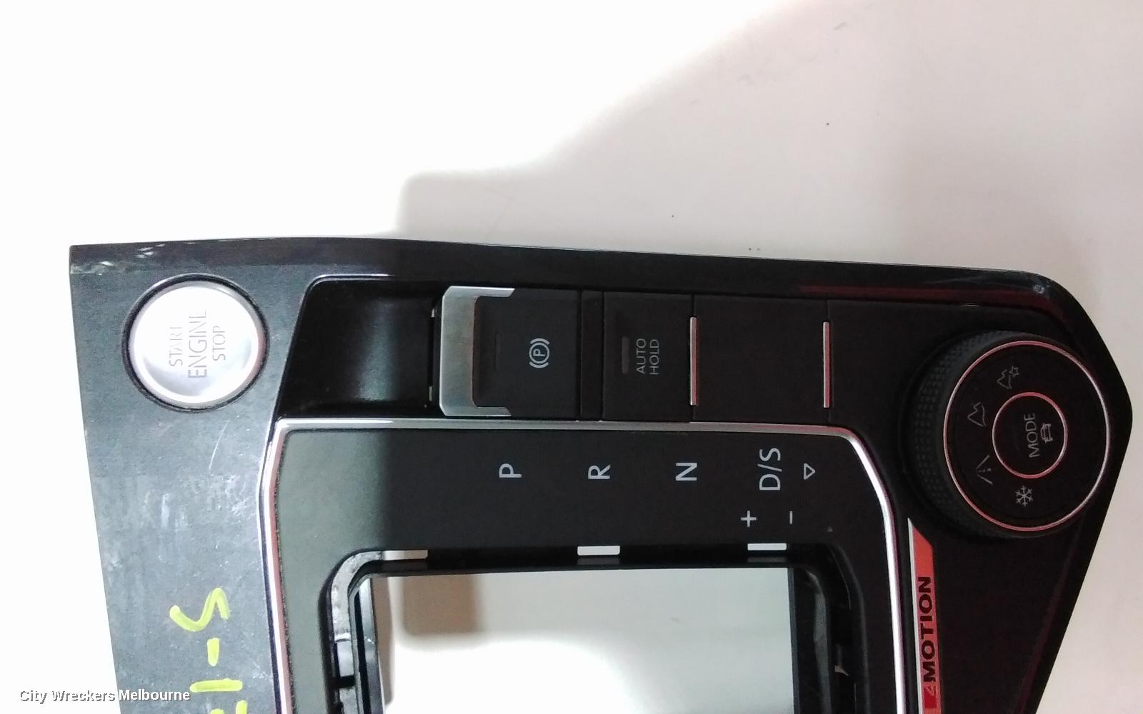 VOLKSWAGEN TIGUAN GEAR STICK/SHIFTER, 5NA, AUTO, 7 SPEED, 06/2016 ONWARDS