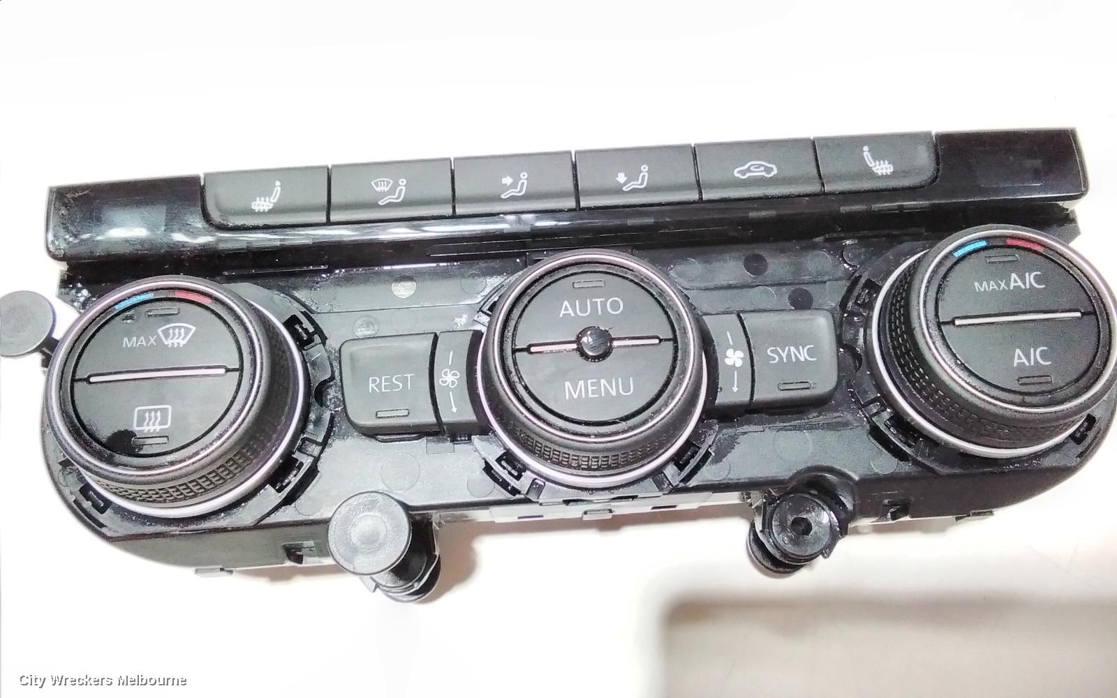 VOLKSWAGEN TIGUAN HEATER/AC CONTROLS, 5NA, FRONT, THREE ZONE CLIMATE CONTROL, W/ SEAT HEATING TYPE, 06/2016 - 05/2021