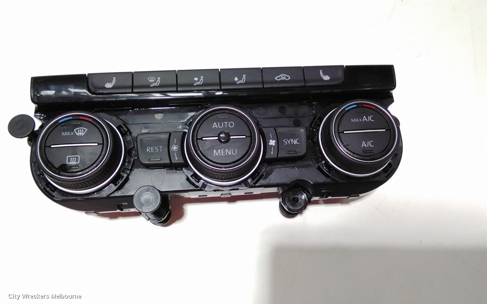 VOLKSWAGEN TIGUAN HEATER/AC CONTROLS, 5NA, FRONT, THREE ZONE CLIMATE CONTROL, W/ SEAT HEATING TYPE, 06/2016 - 05/2021