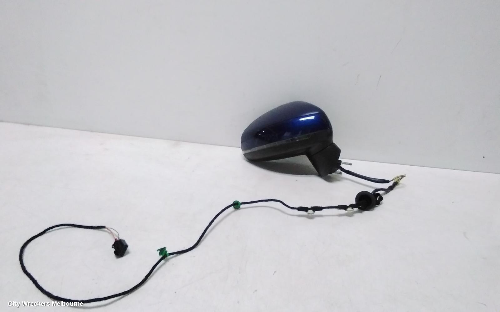 AUDI A1 RIGHT DOOR MIRROR, 8X, A1, NON POWER FOLDING TYPE, 12/2010 - 10/2018