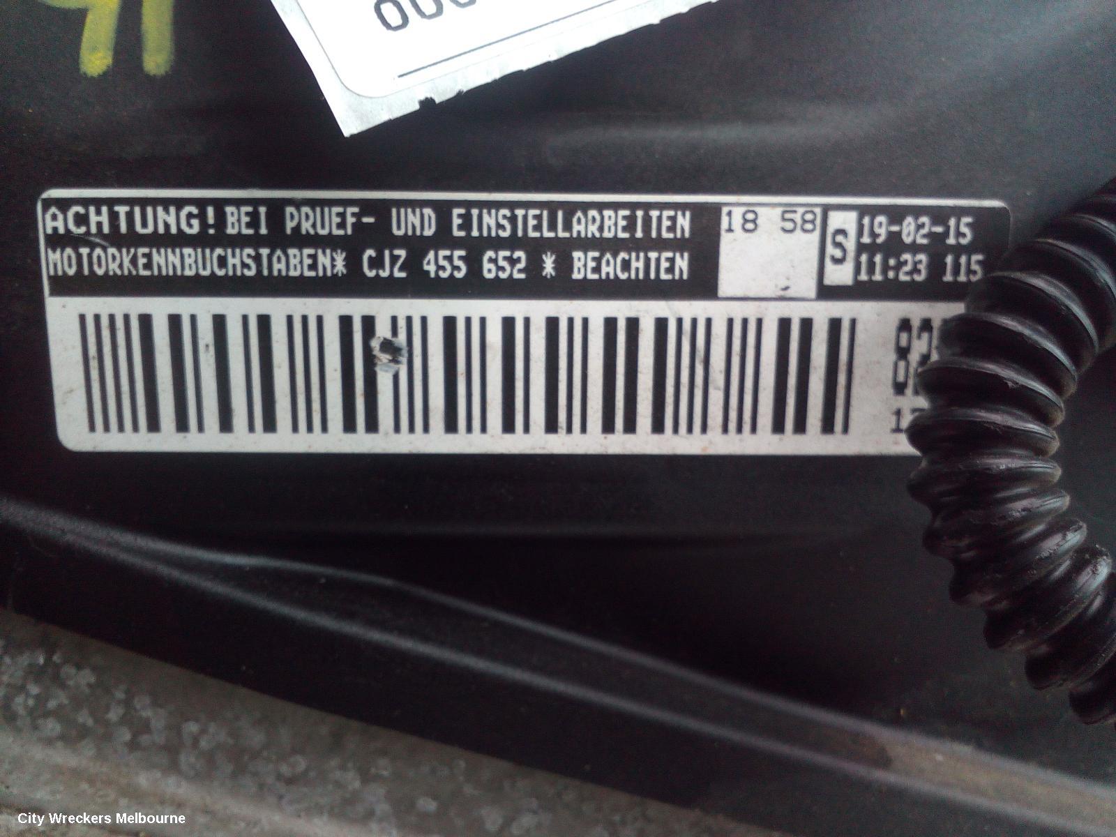 VOLKSWAGEN POLO ENGINE, PETROL, 1.2, TURBO, 6R, CJZD CODE, 05/2014 - 09/2017