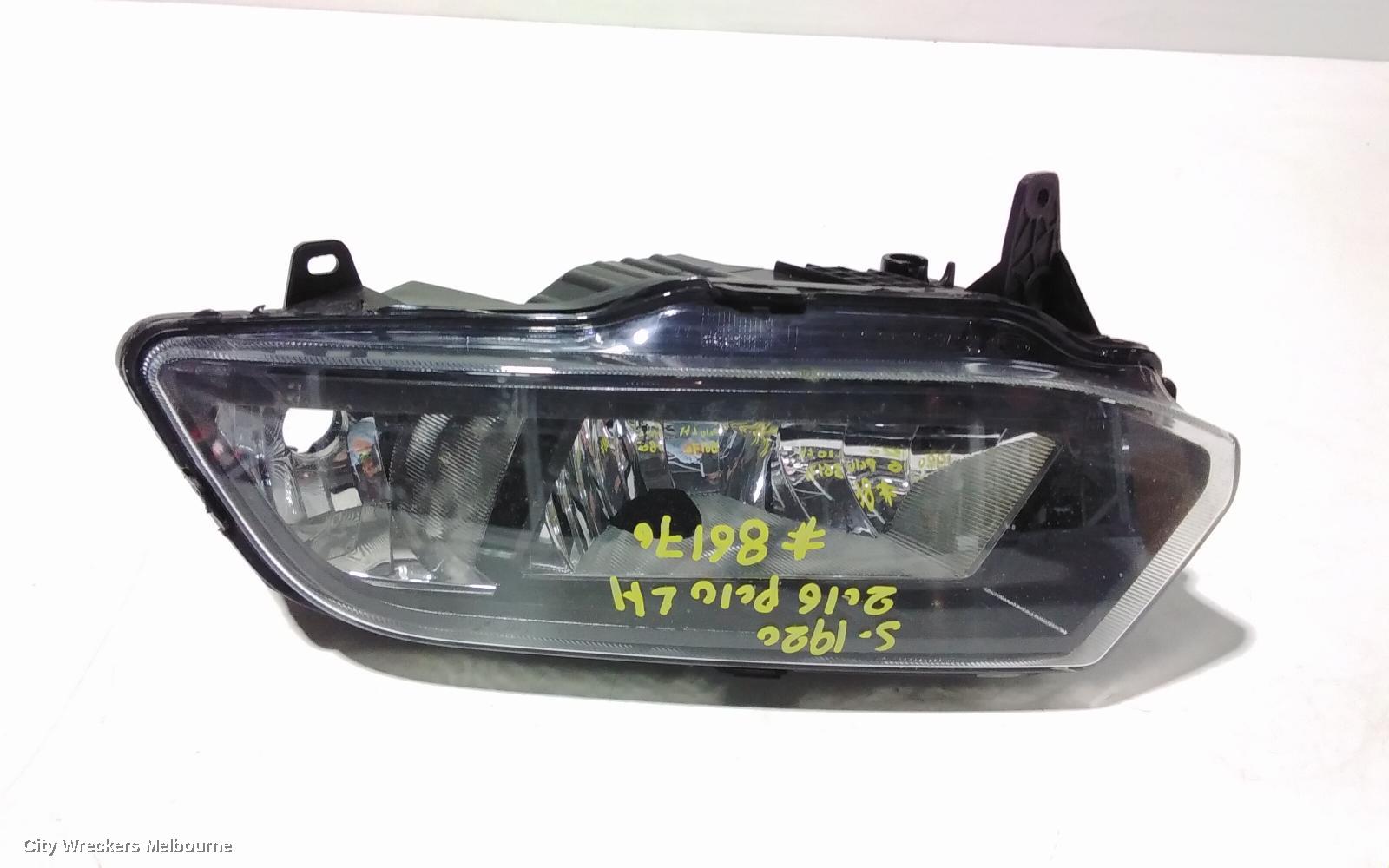 VOLKSWAGEN POLO LEFT INDICATOR/FOG/SIDE, BUMPER FOGLAMP, 6R, 05/2014 - 09/2017