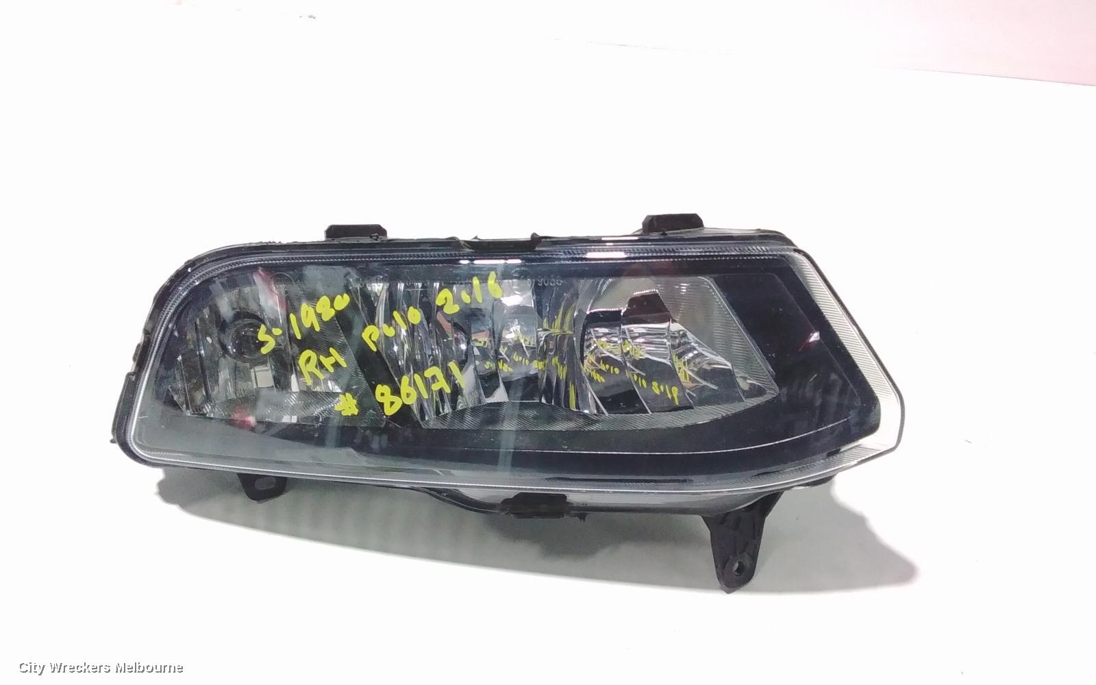 VOLKSWAGEN POLO RIGHT INDICATOR/FOG/SIDE, BUMPER FOGLAMP, 6R, 05/2014 - 09/2017