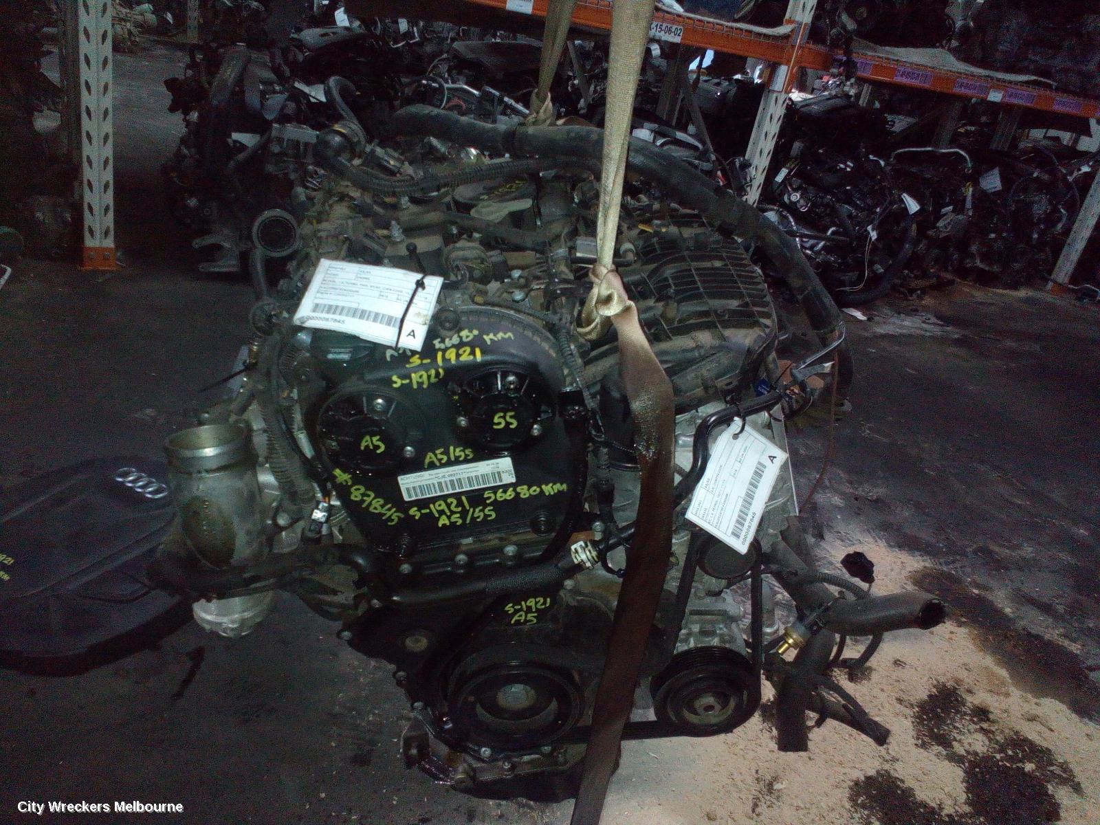 AUDI A5 ENGINE, PETROL, 1.8, TURBO, FWD, 8T/8F, CJEB CODE, 10/2011 - 11/2016