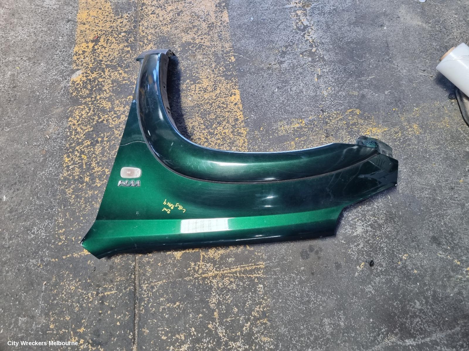 TOYOTA RAV4 LEFT GUARD, ACA2#R, CRUISER, FLARED TYPE, 07/2003 - 10/2005