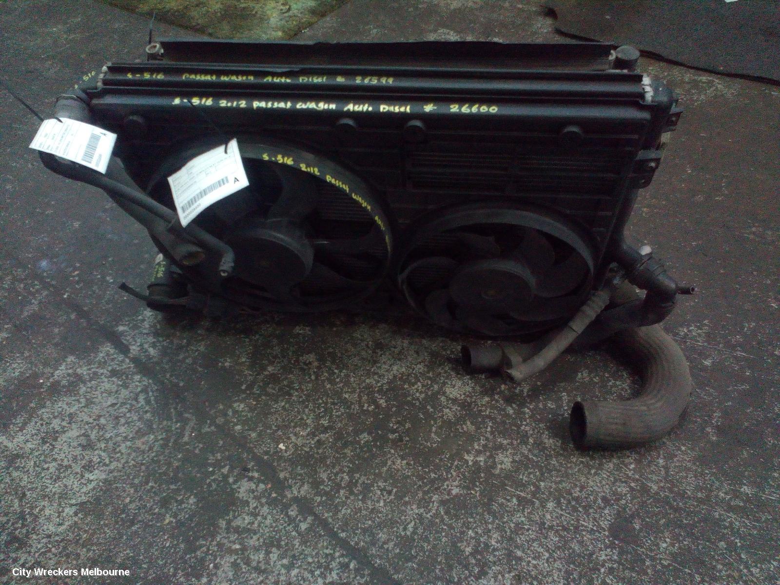 VOLKSWAGEN PASSAT RADIATOR, 2.0, DIESEL, EXCLUDING BMP CODE, 3C/MK6 B6-B7/3CC, 03/2006 - 12/2016