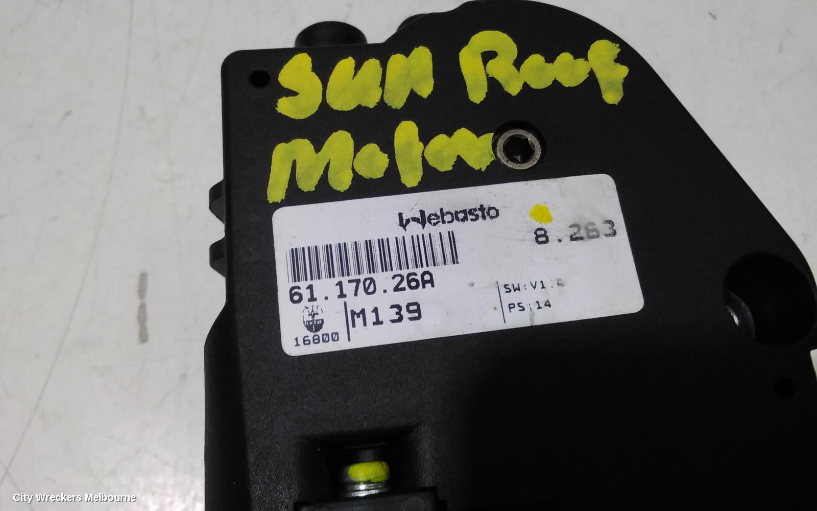 ALFA ROMEO 159 SUNROOF MOTOR, 06/2006 - 01/2012