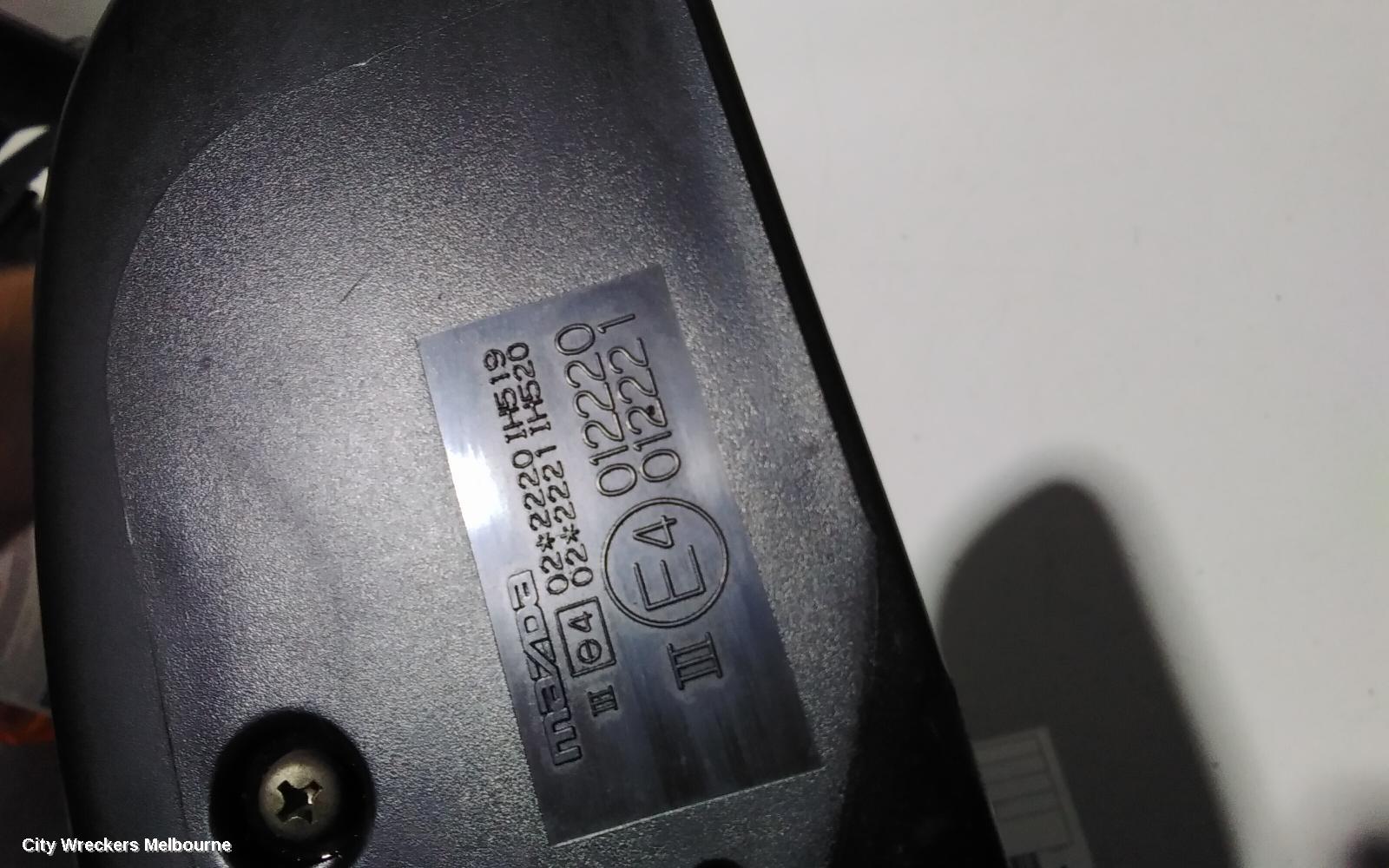 MAZDA 6 LEFT DOOR MIRROR, GG/GY, 3 WIRE TYPE, 09/2002 - 02/2008