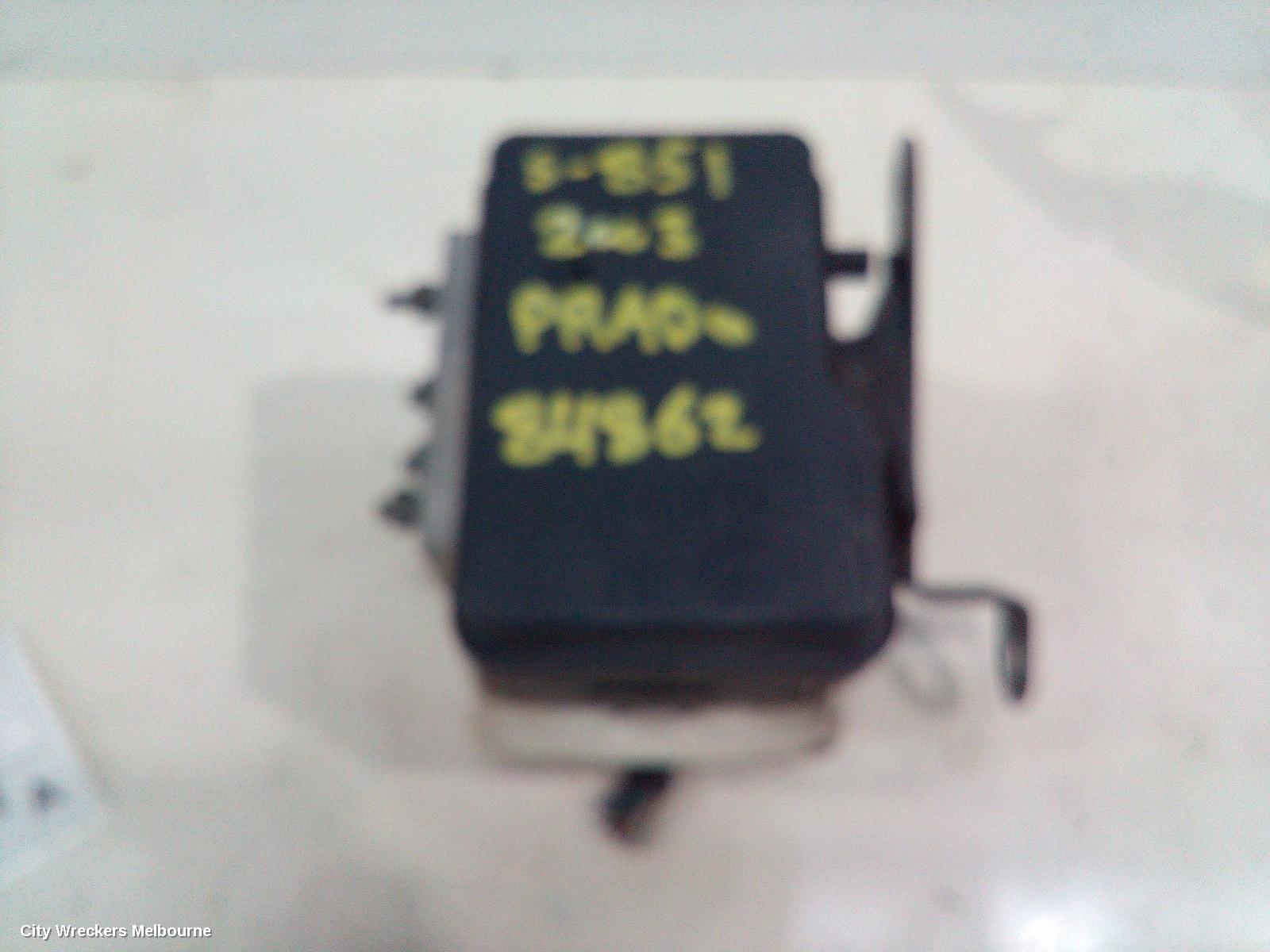 TOYOTA PRADO ABS PUMP/MODULATOR, 120 SERIES, ABS ONLY, P/N 44510-60060, 02/2003 - 10/2009