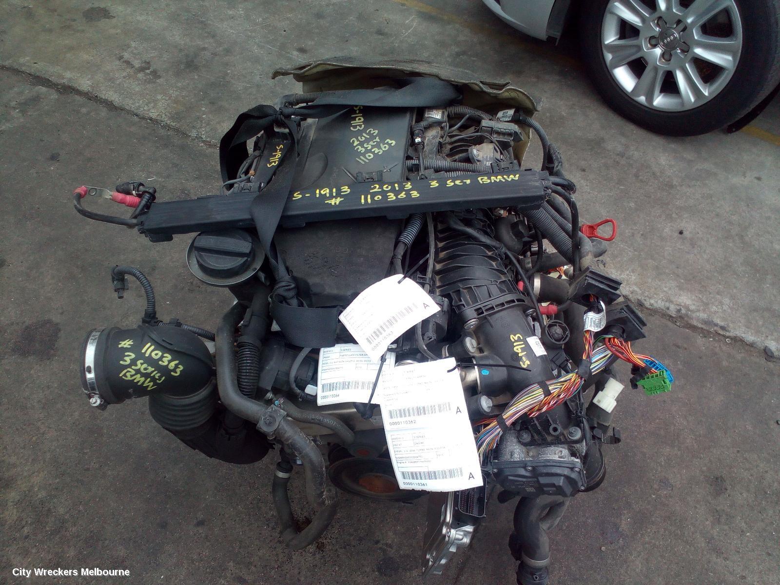 BMW 3 SERIES ENGINE, DIESEL, 2.0, 320D, TURBO, N47N, F30/F34, 11/2011 - 05/2016