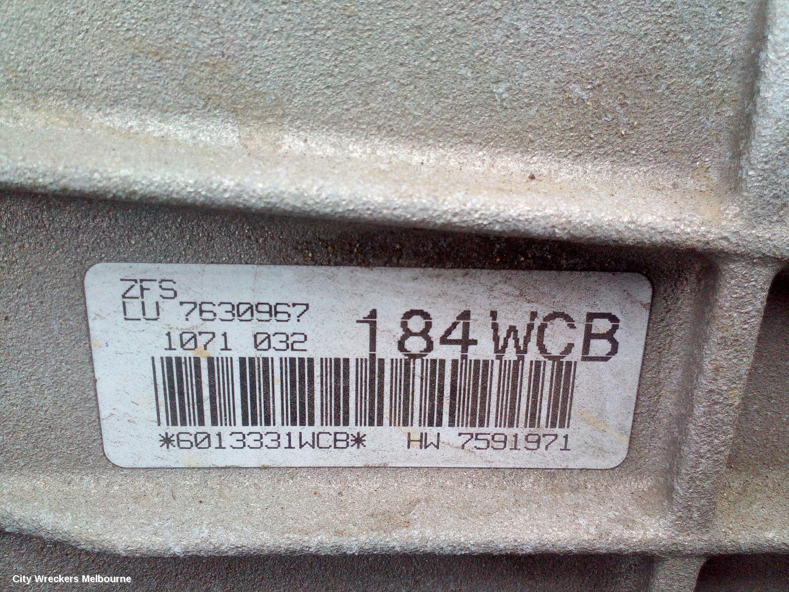 BMW 3 SERIES TRANS/GEARBOX, AUTO, DIESEL, 2.0, 320D, TURBO, M47N2/N47/N47N, E90/E91/E92/E93, GA6HP19Z CODE, 03/2005 - 09/2013