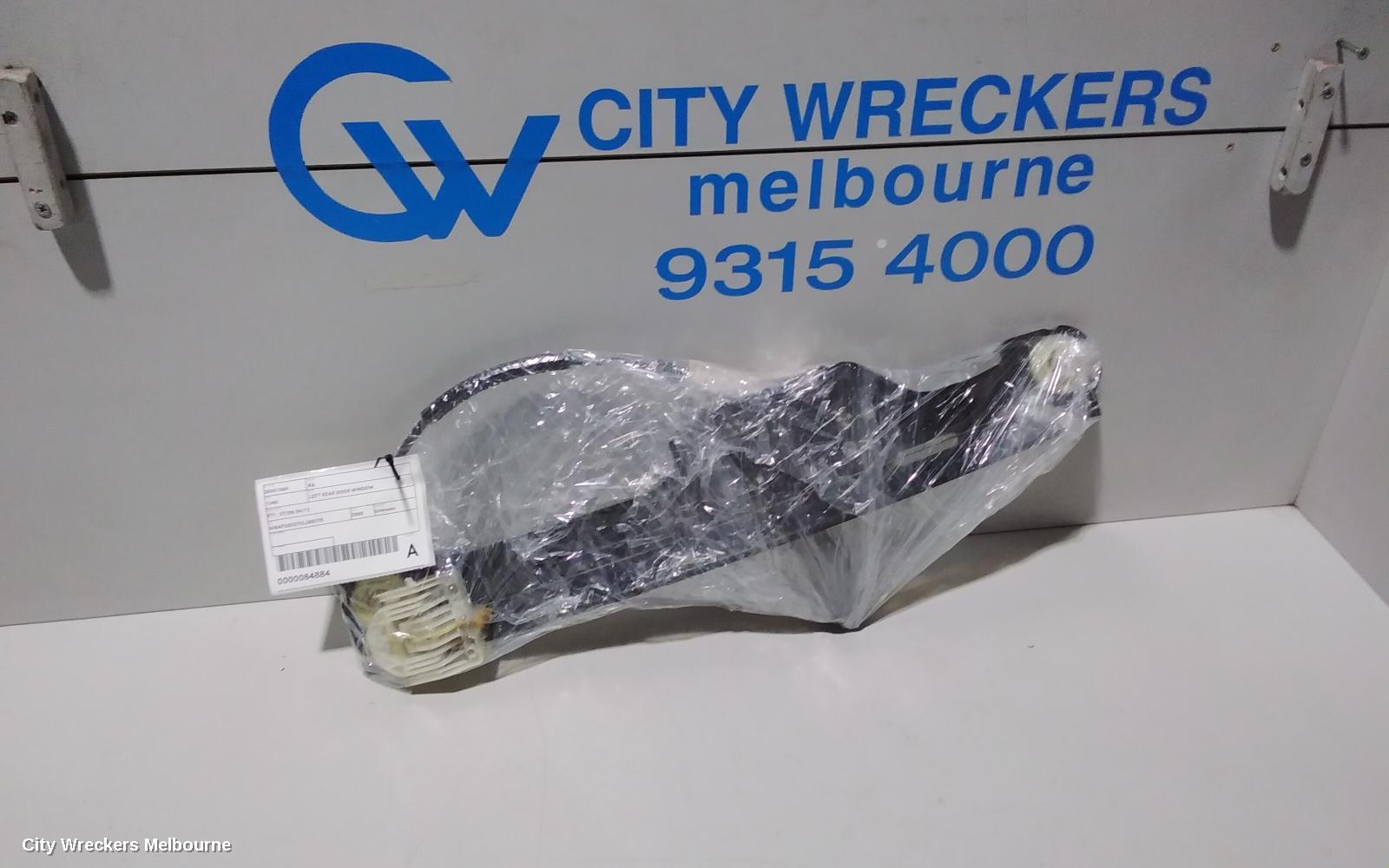 BMW X6 LEFT REAR WND REG/MOTOR, E71, 07/2008 - 04/2012
