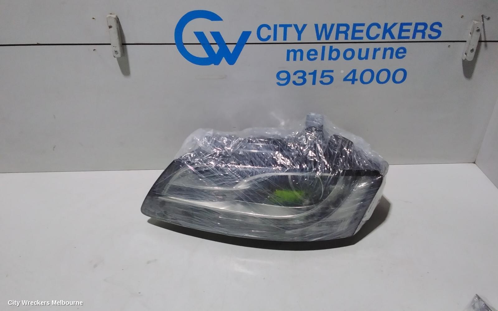 AUDI A5 LEFT HEADLAMP, 8T, A5/S5, BI-XENON, NON ADAPTIVE TYPE, 10/2007 - 01/2012