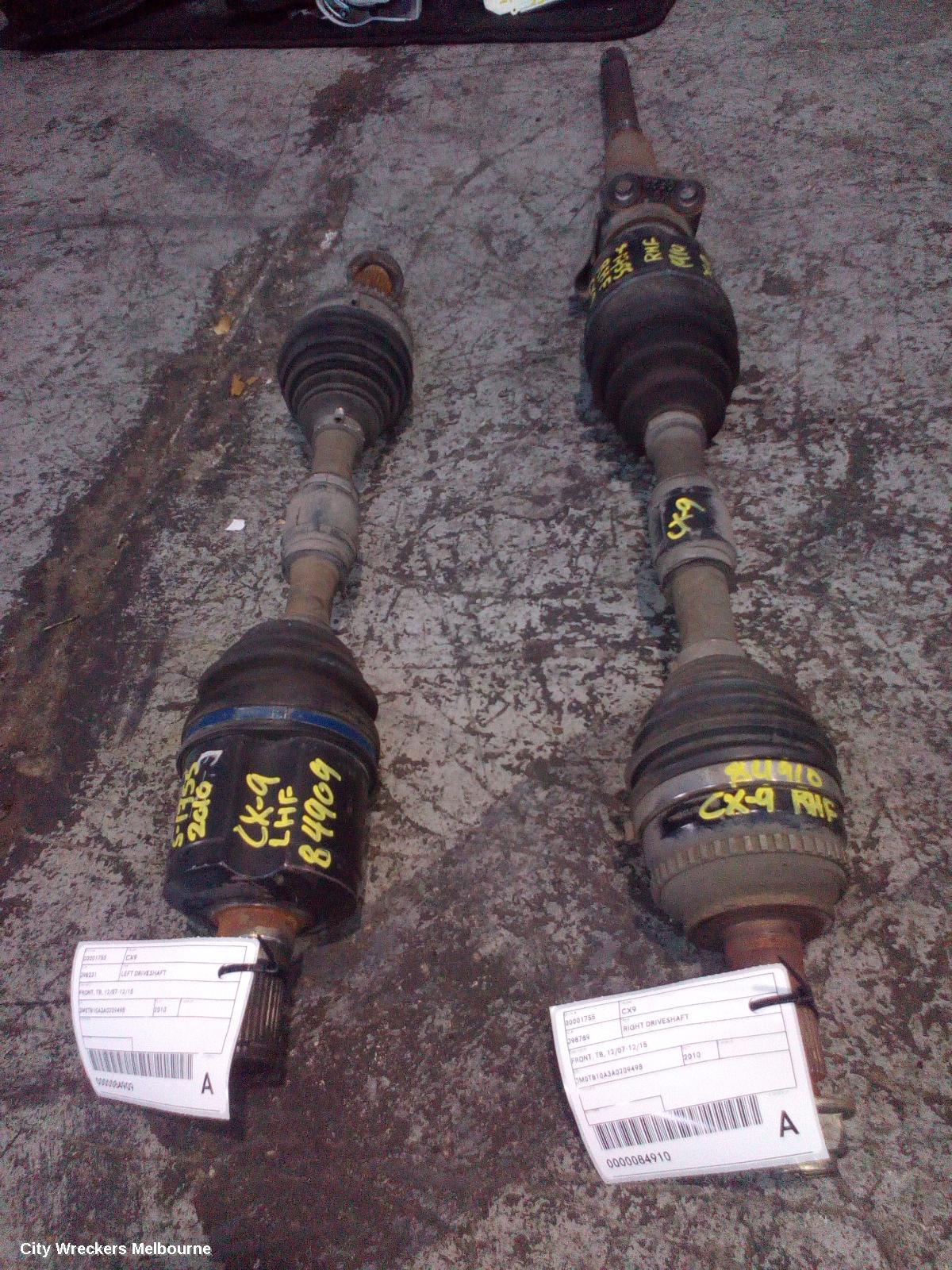 MAZDA CX9 RIGHT DRIVESHAFT, FRONT, TB, 12/2007 - 12/2015