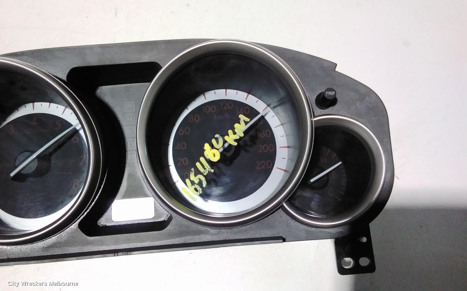 MAZDA CX9 INSTRUMENT CLUSTER, INSTRUMENT CLUSTER, AUTO T/M, LUXURY/GRAND TOURING/CLASSIC, TB, 12/2007 - 12/2015