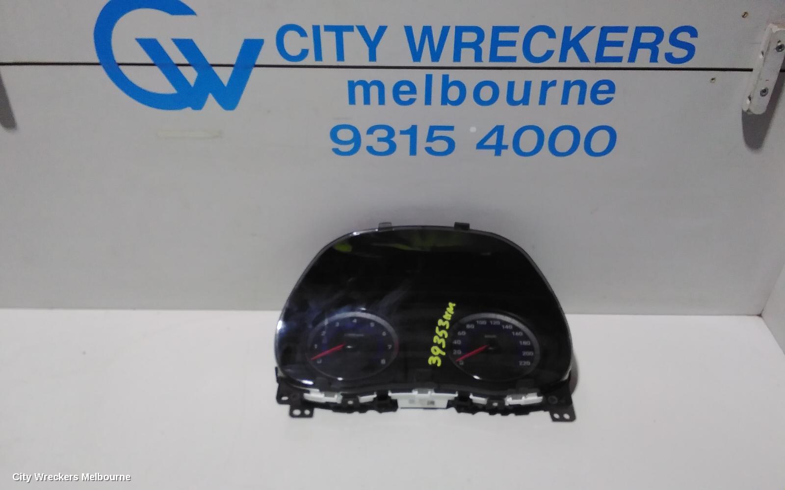 HYUNDAI ACCENT INSTRUMENT CLUSTER, PETROL, AUTO T/M, RB, 07/2011 - 12/2019