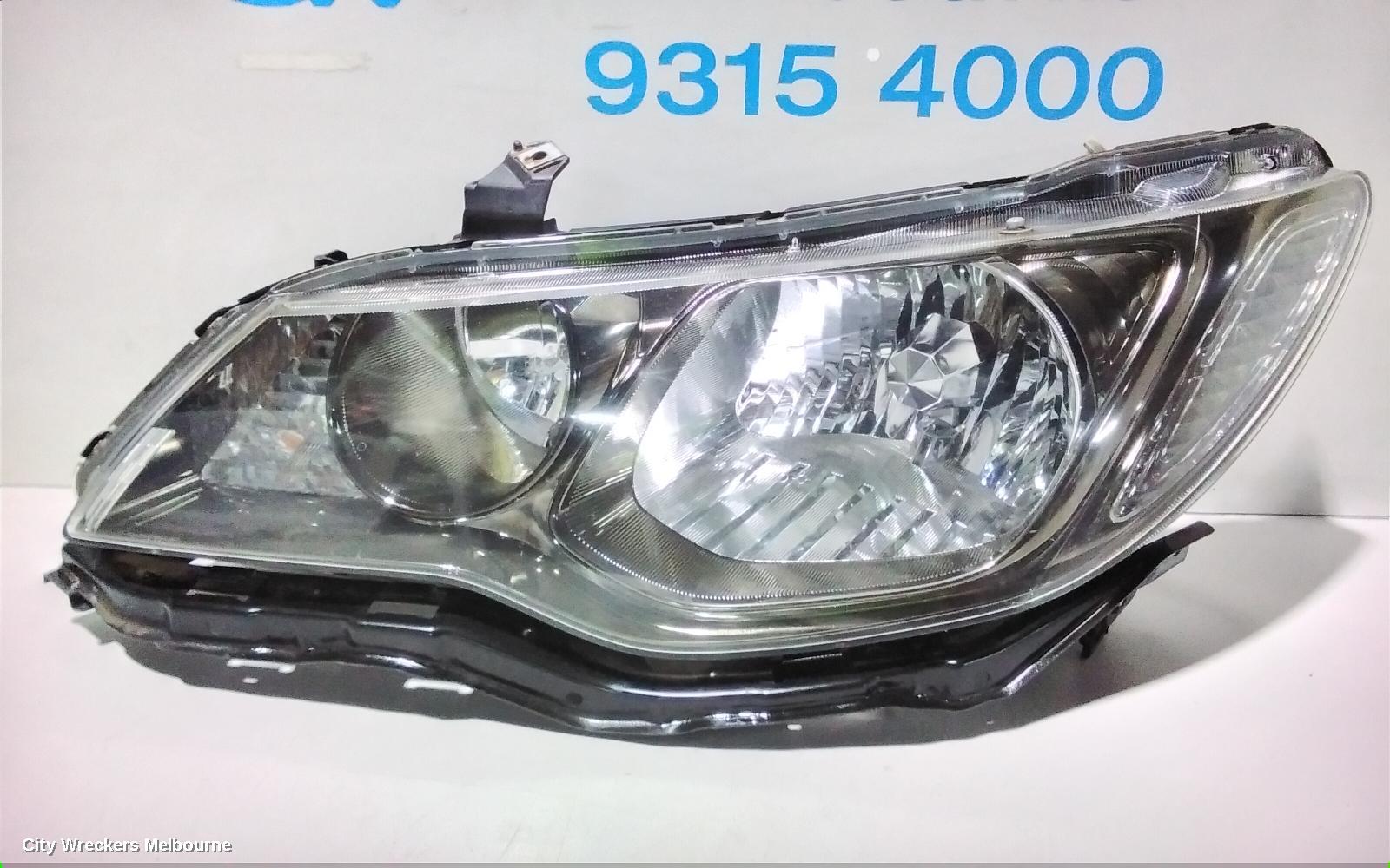 HONDA CIVIC LEFT HEADLAMP, 8TH GEN, SEDAN, 01/2009 - 12/2011
