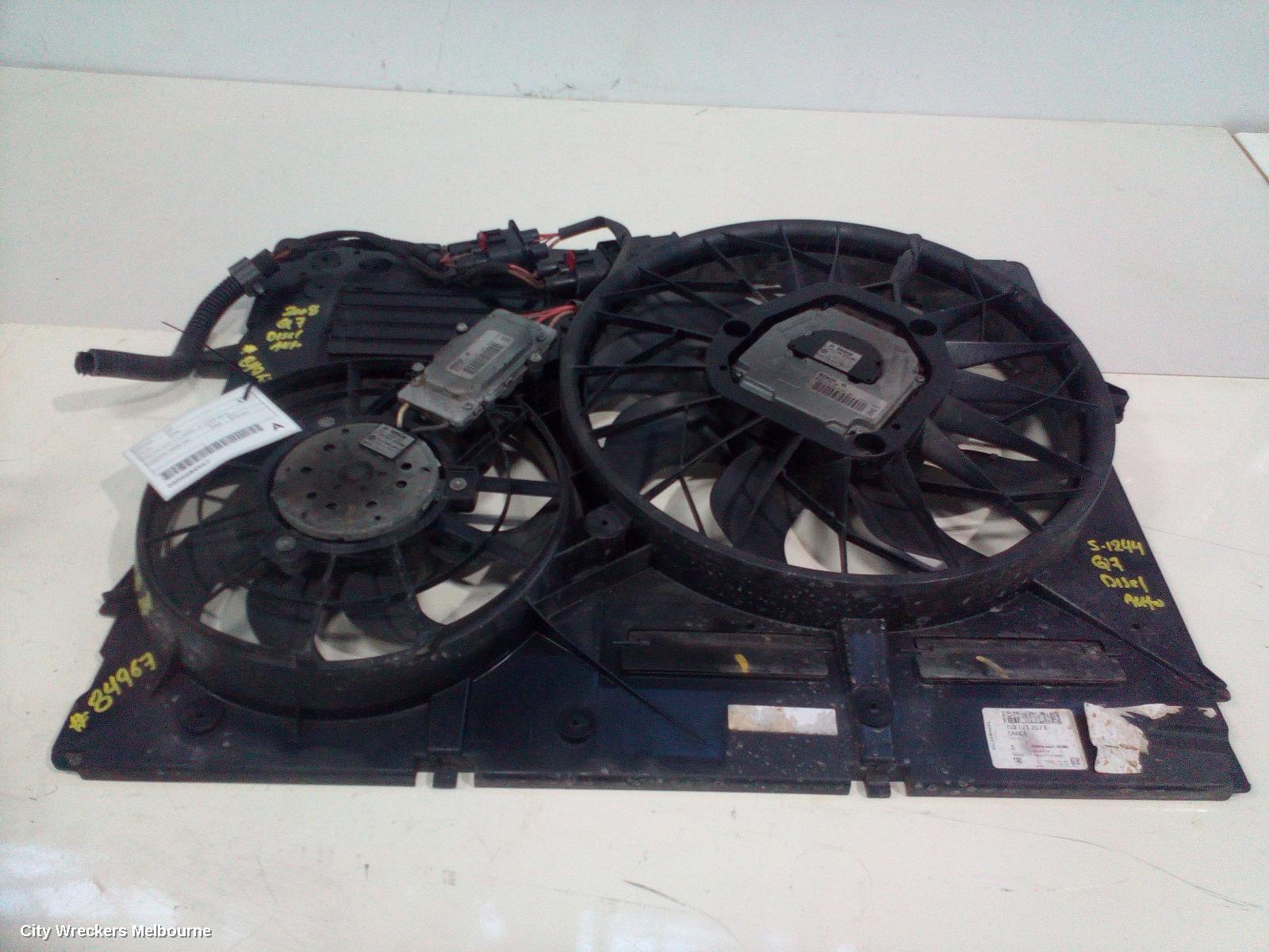AUDI Q7 FAN, DUAL FAN ASSY, 3.0, DIESEL, 4L, 09/2006 - 08/2015